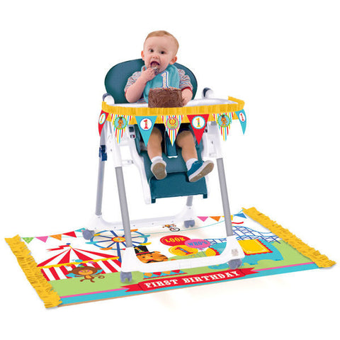 Circus 1st Birthday High Chair Kit