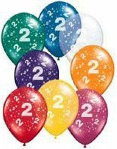 2nd Birthday Star Balloons