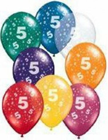 5th Birthday Star Balloons