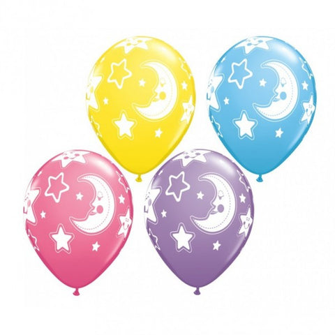 Baby Shower Balloons Moon and Stars