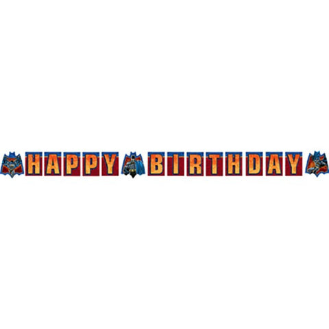 Batman Heroes and Villains Happy Birthday Banner
