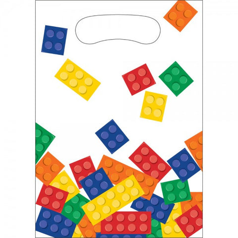 Lego Inspired Block Party Loot Bags 8 Pack