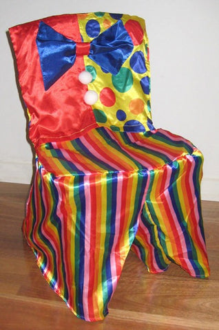 Boys Circus Clown Chair Cover 1 Each