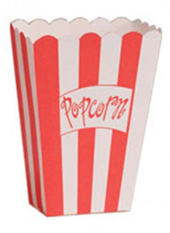 Circus Time Striped Small Popcorn Boxes 8 Pack