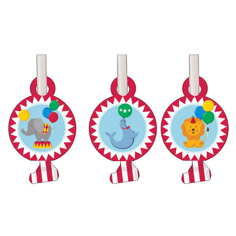 Circus Time Blowouts 8 Pack