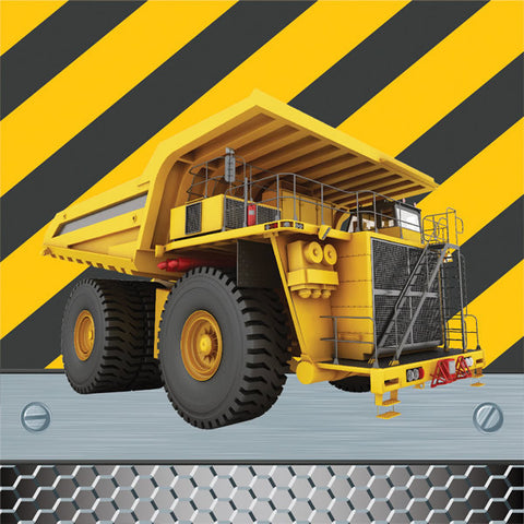 Construction Zone Beverage Napkin 16 Pack