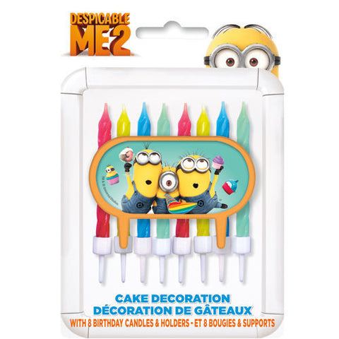 Despicable Me Cake Decoration Kit Candles
