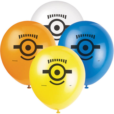 Despicable Me Minion Balloons 8 Pack