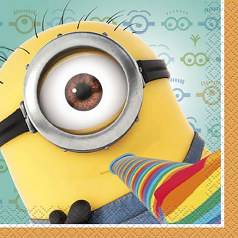 Despicable Me Minion Beverage Napkins 16 Pack