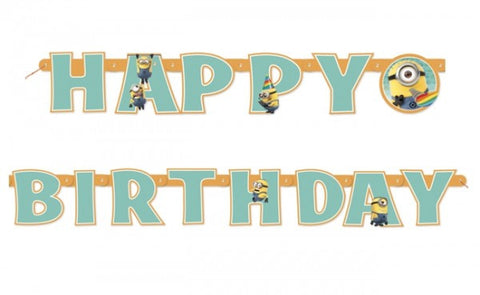 Despicable Me Minions Happy Birthday Banner