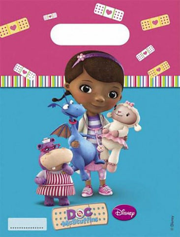 Disney Doc McStuffins Loot Bags 6 Pack