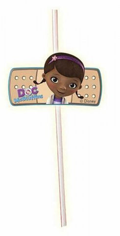 Disney Doc McStuffins Straws 6Pk