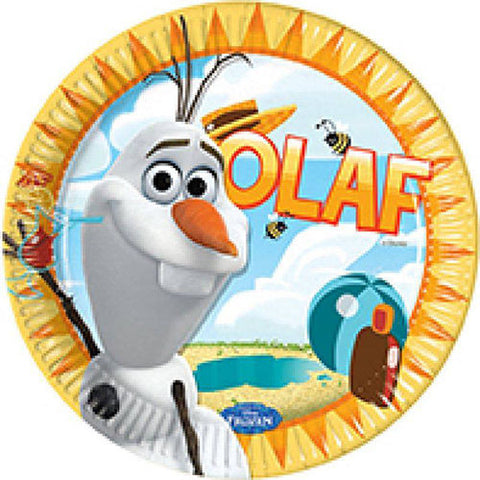 Disney Frozen Olaf Summer Dinner Plate 8 Pack