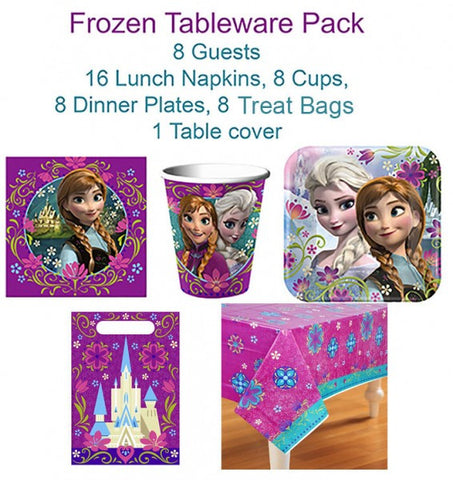 Disney Frozen Tableware Pack 8 Guests