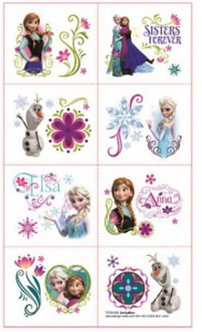 Disney Frozen Tattoos 16 Pack