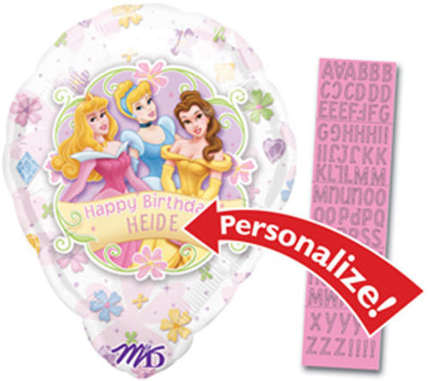Disney Princess Personalized Happy Birthday Balloon