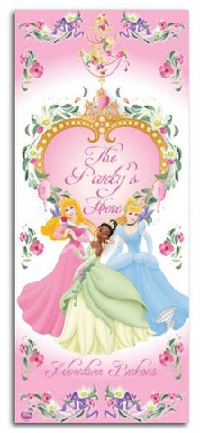 Disney Princess The Party’s Here Door Poster