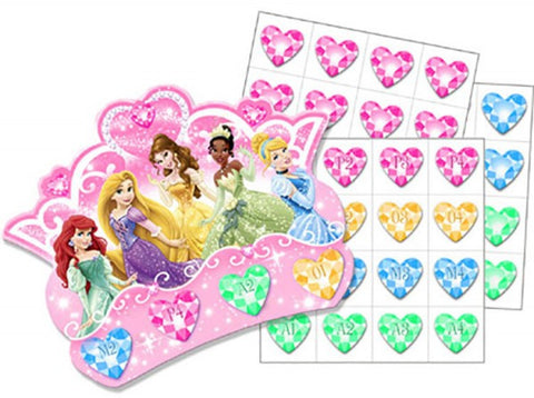 Disney Princess Bingo Game up to 8 Players
