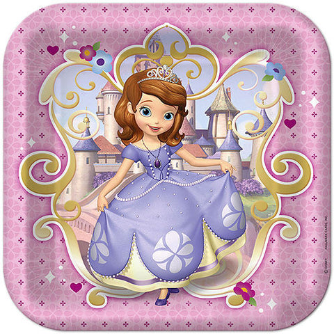 Sofia the First Princess Dinner Plates 8 pack