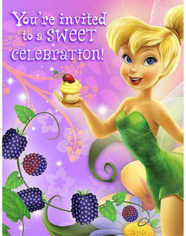 Tinkerbell Invites 8 pack