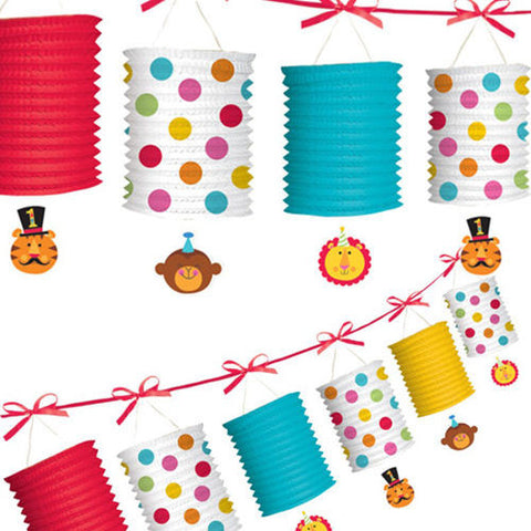 Circus 1st Birthday Paper Lantern Garland
