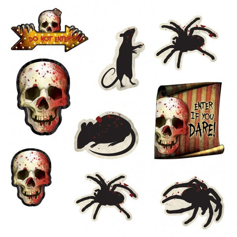 Halloween Creepy Carnival Cutouts 12 Pack