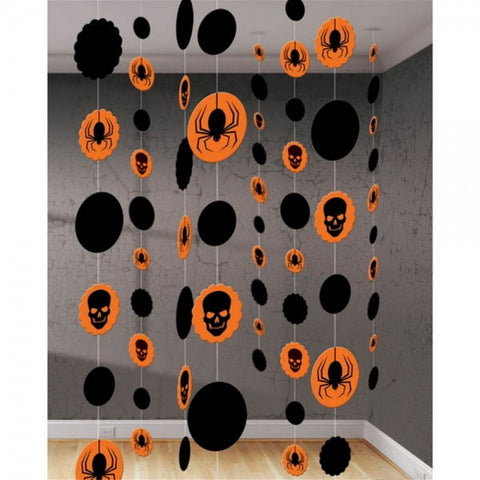 Halloween Skull and Spider String Decorations