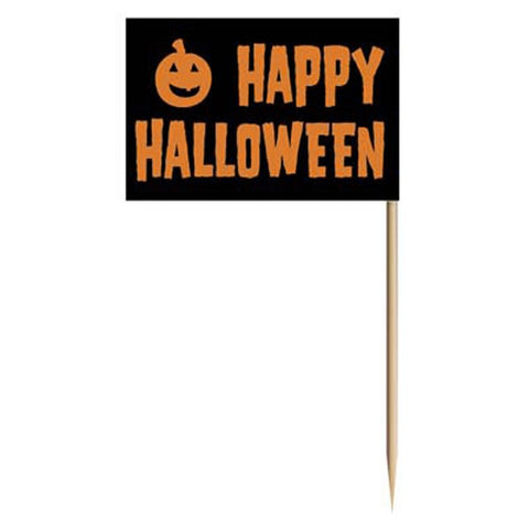 Happy Halloween Food Picks 50 Pack