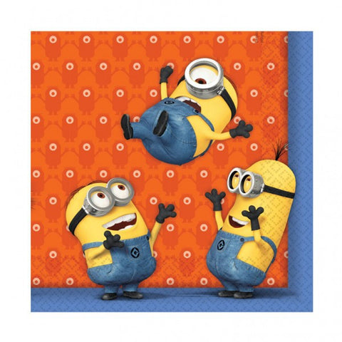 Despicable Me Minion Lunch Napkins 20 Pack