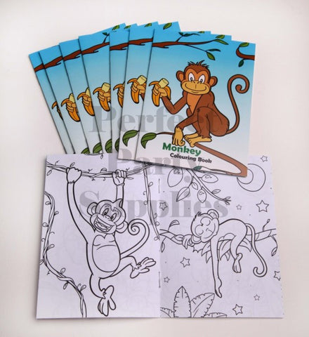 Monkey Colouring Books 8 Pack