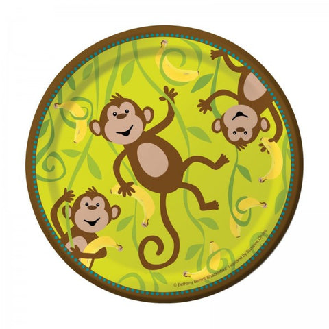 Monkeyin Around Disposable Dessert Plates