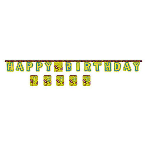 Monkeyin Around Happy Birthday Banner