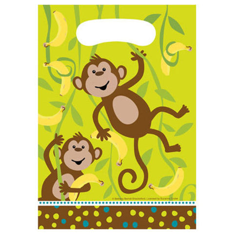 Monkeyin Around Loot Bags 8Pk