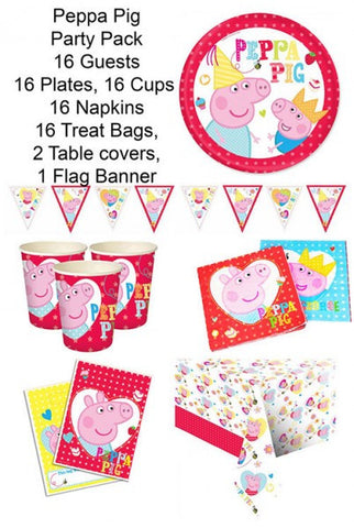 Peppa Pig Pack 16 Guests