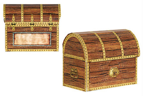 Pirate Treasure Chest Treat Boxes 4Pkt