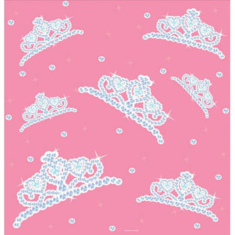 Princess Printed Plastic Tablecover with crowns