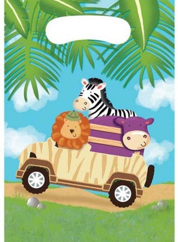 Safari Adventure Loot Bags 8 Pack
