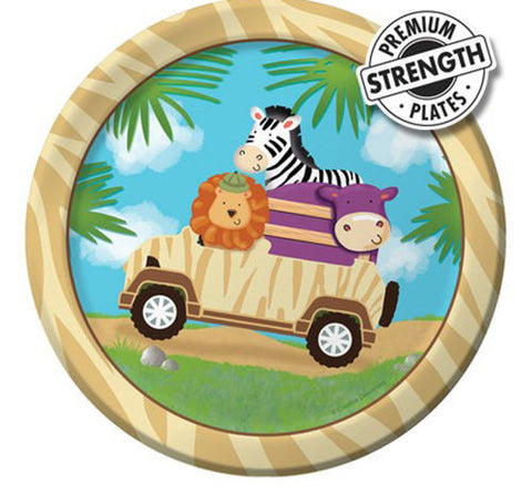 Safari Adventure Lunch Plates 8 Pack