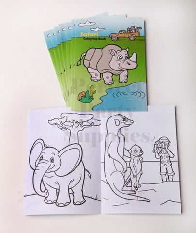 Safari Colouring Books 8 Pack