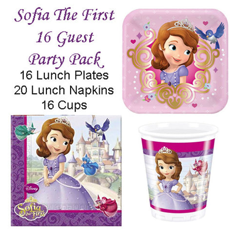 Sofia the First 16 Guest Party Pack