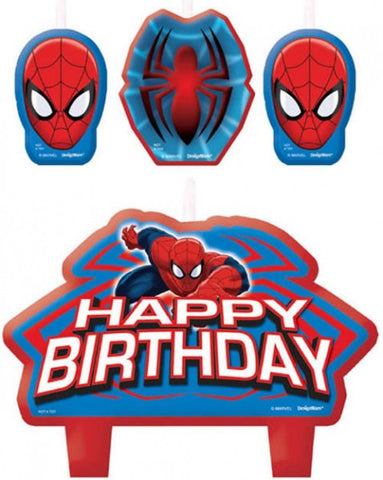 Spiderman Candle Set 4 Piece