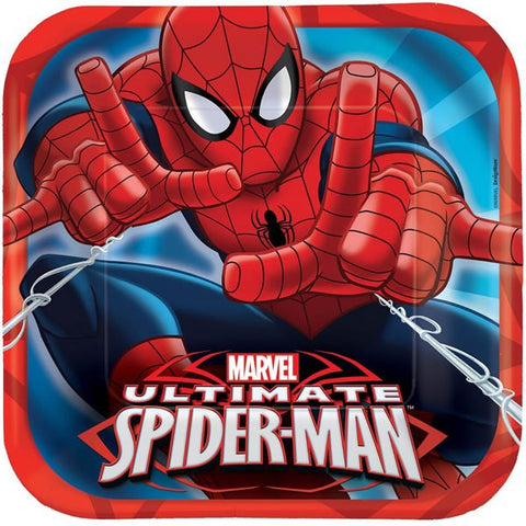 Spiderman Dinner Plates 8 Pack