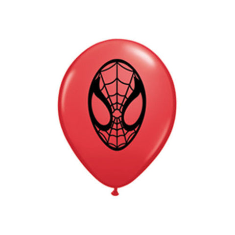 Spider-man Face Red Balloons 2 per pkt