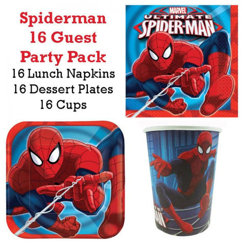 Spiderman Party Pack 16 Guests