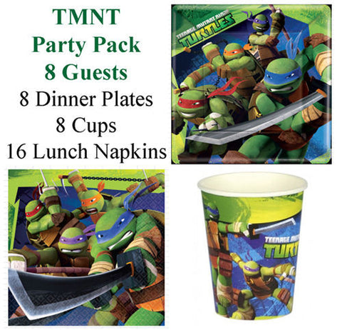 Teenage Mutant Ninja Turtles Party Pack 8 Guests
