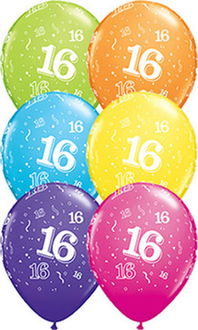 16th Birthday Balloons 28cm
