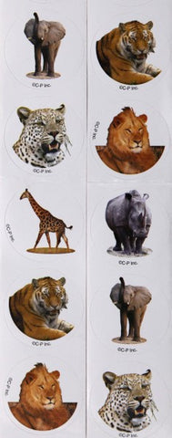 Wild Animal Stickers 20per pkt