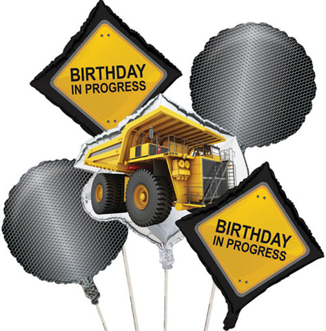 Construction Zone Balloon Cluster