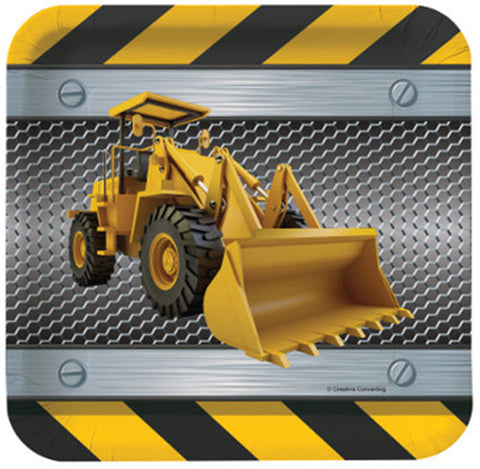 Construction Zone Lunch Plates 8 pack