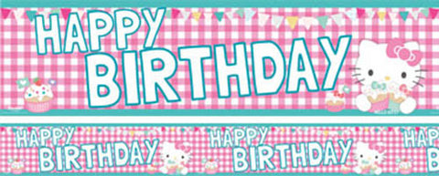 Hello Kitty Happy Birthday Banner